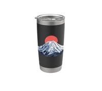 Origami Fuji montagne paysage japonais Sakura idée cadeau Gobelet isotherme en acier inoxydable double paroi