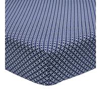 Origin Drap housse en Bambou - 140 x 190 cm - Bleu