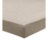 Origin Drap housse en Bambou - 140 x 190 cm - Marron moyen