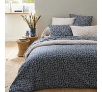 Origin Housse de Couette imprimée en Lyocell, Margot, 140 x 200 cm, Bleu et Beige