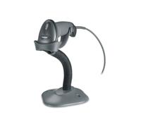Zebra LS2208, 1D, SR, Multi-IF, Kit (USB), anthracite Scanner à main, Retail, 1D, Laser, Standard Range, 100 scans/sec, Multi Interface (RS232, KBW, USB), in ble (USB), support, couleur : anthra