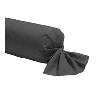 Origin Taie de traversin en Bambou - 85 x 185 cm - Gris carbone