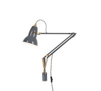 Anglepoise Original 1227 Laiton Lampe avec Support Au Mur Elephant Grey