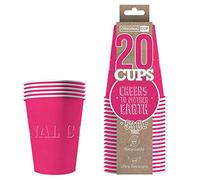 Original Cup - 20 x Gobelets Américains en Carton 53 Cl - Soirée Beer Pong - Rose