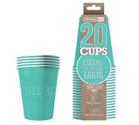 Original Cup - 20 x Gobelets Américains en Carton 53 Cl - Soirée Beer Pong - Turquoise