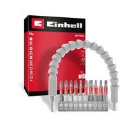 Einhell 133115 Jeu d'embouts 11 pièces vis à fente, PH, PZ, TORX® intérieur, 6 pans intérieurs, hexagonal avec porte-embout