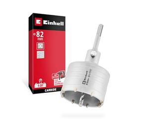 Original Einhell Couronne Trépan SDS 82mmSB (évacuation des poussières, foret pilote, filetage M22, dents carbure, emmanchement SDS-Plus)