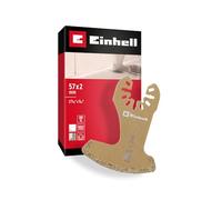 Original Einhell couteau segmenté en métal dur 57 mm (forme segmentée, saupoudrage de métal dur, fonction de changement rapide Open Back, convient pour les multitools)