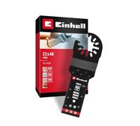 Original Einhell lame de scie plongeante en bi-métal pour métal et bois (largeur 22 mm, profondeur 48 mm, finition PTFE, denture métallique, changement rapide)