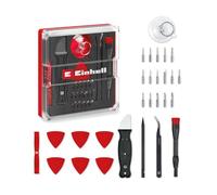 Original Einhell Set de réparation de précision et électronique 28 pièces (embouts de précision, porte-embouts, pincettes courbées, spudger, couteau à levier, Opening Tool, Opening Picks, ventouse)