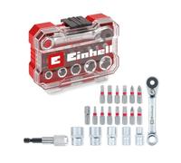 Einhell Coffret XS-CASE Jeu de douilles-embouts 118683 – 1/4" (6,3 mm) – 21 pièces