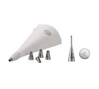 Kaiser | Set de poches à douille XL avec douille de remplissage 4 mm | 8-PLG | acier inoxydable | 6 douilles différentes | réutilisable | idéal pour garnir et fourrer les pâtisseries