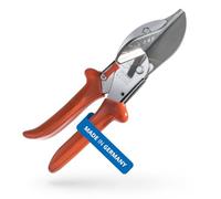 Original LÖWE Ciseaux à onglets pointus 3.104 | avec butées à 45 degrés pour une coupe de précision | Outil de coupe d'angle de qualité professionnelle pour plastique, caoutchouc, bois, PVC, cuir,