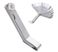 OriGlam Lot de 16 lames, jauge de vanne de décalage métrique standard pour mesurer la largeur/épaisseur d’écarts de 0,05 mm à 1,0 mm