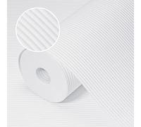 Origuuds Tapis Fond de Tiroir Non-Adhésif, Tapis Frigo en EVA Antiderapant, Plastique Tapis Refrigerateur Placard Etagere Protection, pour Meuble, sous Evier Cuisine (Blanc/60cmx600cm)