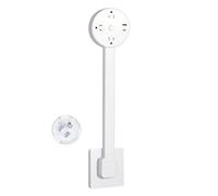 orimetre Rallonge multiprise rotative avec interrupteur marche/arrêt et ports USB, rallonge de prise verticale, bande d'alimentation extensible pour derrière les canapés
