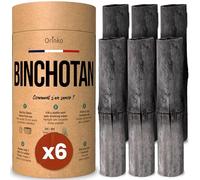Orinko Binchotan Bio 6X | Charbon Actif Binchotan de Bambou pour Purification d'eau en Carafe | Passez-Vous de l'eau en Bouteille Pendant 1 an avec Notre Charbon Végétal [Satisfait ou Rembourse]