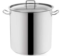 ORION Casserole en acier pour restaurants avec couvercle 35 cm 35 l