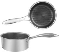 Orion Casserole Marmite en acier Casserole à manche 16 cm COOKCELL 1,5 L