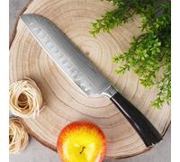Orion couteau de cuisine santoku acier damassé/paquet 18,5 cm
