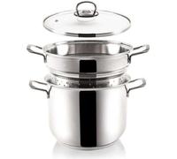 ORION Cuiseur vapeur Casserole vapeur avec couvercle en verre PREMIUM