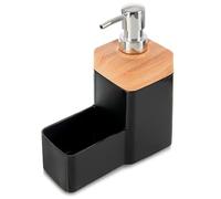orion group Distributeur de liquide vaisselle noir de 500 ml avec réservoir éponge