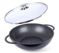 orion group GRANDE Poêle wok 32 cm avec couvercle en verre