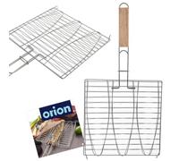 orion group Grille de barbecue en métal pour griller le poisson | Dimensions : 28 x 55,5 cm