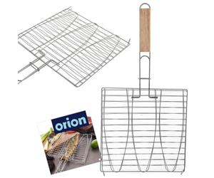 orion group Grille de barbecue en métal pour griller le poisson | Dimensions : 28 x 55,5 cm