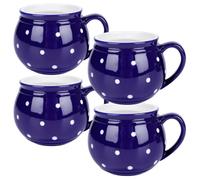 orion group Lot de 4 tasses à café en céramique, 200 ml