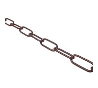 ORION LIGHTSTYLE Chaîne pour lustre - 1 m - Chaîne à maillons ronds - En métal (marron foncé, 4 mm)