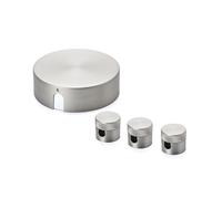 ORION LIGHTSTYLE Ensemble de boîtes de dérivation avec boîte de dérivation incluse. 3 bornes, plafonnier, baldaquin, boîte de plafond, rosace, boîte de dérivation, couvercle en nickel mat