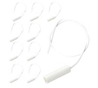 ORION LIGHTSTYLE Lot de 10 cordons d'interrupteur à tirette - 25 cm - Pour lampes de table - Blanc