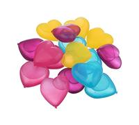 Orion Glaçons réutilisables Lot de 20 – Multicolores en forme de cœur 4x4 cm