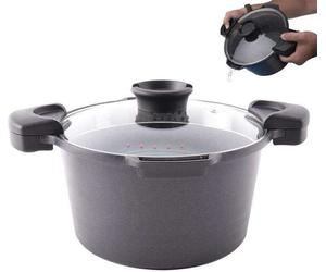 ORION Marmite à pâtes 24 cm GRANDE Couvercle avec bord verseur