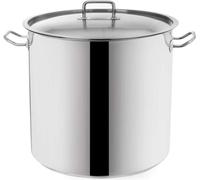 ORION Marmite en acier Marmite pour la gastronomie avec couvercle 32 cm 22l