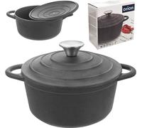 Orion Marmite en fonte Marmite en fonte avec couvercle lourd 23 cm 4l