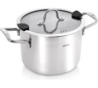 Orion | Mijoteuse avec couvercle en verre - 20 cm - 4,6 l - Marmite en acier inoxydable - Adapté à l'induction - Lavable au lave-vaisselle - VENICE