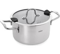 Orion | Mijoteuse avec couvercle en verre - 22 cm - 4,3 l - Marmite en acier inoxydable - Adapté à l'induction - Lavable au lave-vaisselle - VENICE