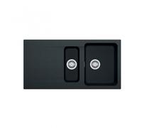 Orion OID 651 Évier avec égouttoir réversible et vide-sauce 100x51cm, Tectonite®, Carbone (OID651C)