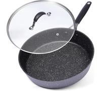 Orion | Poele - Aluminium - 28 Cm - Antiadhésive - Avec Couvercle en Verre - Adapté a l'induction