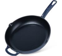 Orion | Poêle - Poêle en fonte - Ø 24 cm - Noir et bleu - Résistante à la chaleur - Revêtement émaillé - Compatible avec les plaques à induction