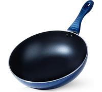 Orion | Poêle - Poêle wok - Ø 30 cm - Bleu - Antiadhésif - Résistant à la chaleur - Lavable en machine