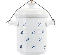 Orion | Pot de fermentation en céramique - 2,5 litres - Blanc Avec motif grenat - Pratique - Pot de fermentation