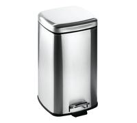 Orion Poubelle en acier QUADRATIQUE 12l