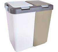 ORION Poubelles Poubelles Systèmes de tri des déchets Poubelles avec couvercle set 2x20 L