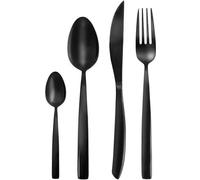 ORION Premimum Set de couverts 24 pièces noir brillant Set pour 6 personnes