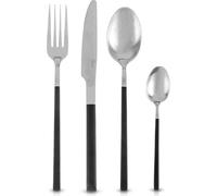 Orion | Set de couverts argent - 24 pièces acier inoxydable - Pour 6 personnes - Couteaux, fourchettes, cuillères et cuillères à café - Lavable en machine