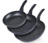 Orion | Set de poeles - 20/24/28 Cm - Antiadhésif - Adapté a l'induction - 3 pieces