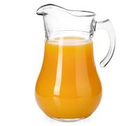 Orion Verseuse en verre de 2,4 l avec couvercle, pour boissons, eau, jus, limonade, thé glacé et compote
